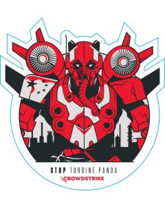 ADESIVO TURBINE PANDA - CROWDSTRIKE