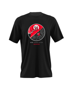CAMISETA MASCULINA STOP CARBON SPIDER - CROWDSTRIKE - PRETA