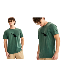 Camiseta Masculina Estonada Lisa Algodão - Verde
