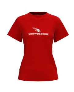 CAMISETA FEMININA - CROWDSTRIKE - VERMELHO