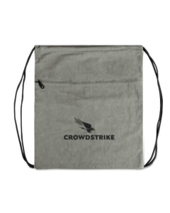 SACOCHILA COM ALGODÃO RECICLADO - CROWDSTRIKE - CINZA