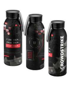 SQUEEZE EM ALUMÍNIO 660ML - CRW STOP THEM - PRETA