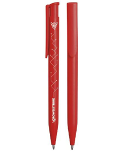 CANETA PLÁSTICA ESFEROGRÁFICA - CRW ADVERSARIO - VERMELHO