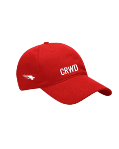 BONÉ ABA CURVADA UNISSEX - CROWDSTRIKE - VERMELHO