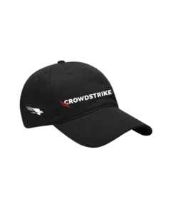 BONÉ ABA CURVADA UNISSEX - CROWDSTRIKE - PRETA