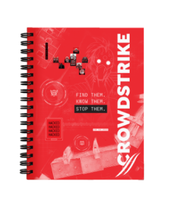 CADERNO STOP THEM CROWDSTRIKE - VERMELHO