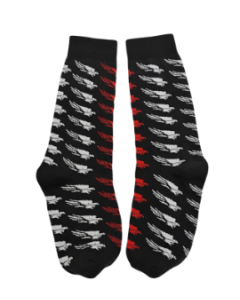 MEIA PERSONALIZADA FALCON CROWDSTRIKE - PRETA