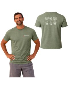 CAMISETA MASCULINA ADVERSARIOS - CROWDSTRIKE VERDE ESTONADA