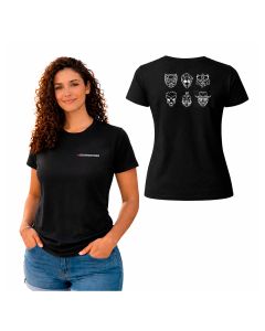 CAMISETA FEMININA ICONE ADVERSÁRIOS - CROWDSTRIKE - PRETA