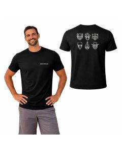 CAMISETA MASCULINA ICONE ADVERSÁRIOS - CROWDSTRIKE - PRETA - -Confecção - P