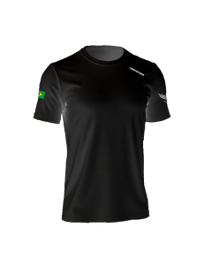 CAMISETA MASCULINA PIMA PERUANO - CROWDSTRIKE - PRETA