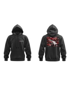 MOLETOM CANGURU COM CAPUZ - CROWDSTRIKE - PRETA