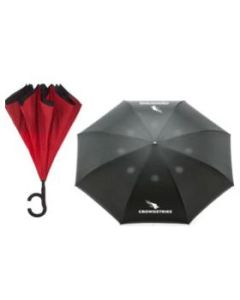GUARDA CHUVA INVERTIDO - CROWDSTRIKE - VERMELHO