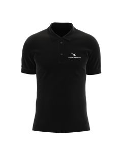 CAMISA POLO PIQUET MASCULINA - CROWDSTRIKE - PRETA