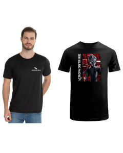 CAMISETA MASCULINA SPIDER - CROWDSTRIKE - PRETA